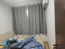西漢（XIHAN）免打孔罗马伸缩杆窗帘简约成品卧室阳台客厅飘窗窗帘布隔断遮阳帘 雅灰色 适用宽2.1-2.6米【帘高2.0】双开 实拍图