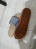 回力亚麻拖鞋女士夏季新款室内防滑家用居家情侣款四季地板棉麻拖鞋 蓝色 42-43 实拍图