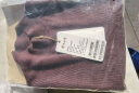鄂尔多斯1980秋冬女装半高领双畦羊绒衫女套衫 紫棕 160/84A/M 晒单实拍图