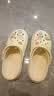 名创优品（MINISO）洞洞鞋男女夏季外穿凉鞋防滑厚底踩屎感包头凉拖鞋卡其色+海星 实拍图