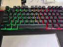 银雕(YINDIAO) K500键盘彩包升级版 机械手感 游戏背光电竞办公 USB外接键盘 全尺寸 黑色混光有线键盘 实拍图