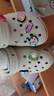 卡骆驰（CROCS）【预售】白鹿同款经典云朵洞洞鞋时尚百搭女鞋花园鞋|206750 骨白色-2Y2(含智必星)【预售】 38 (240mm) 实拍图