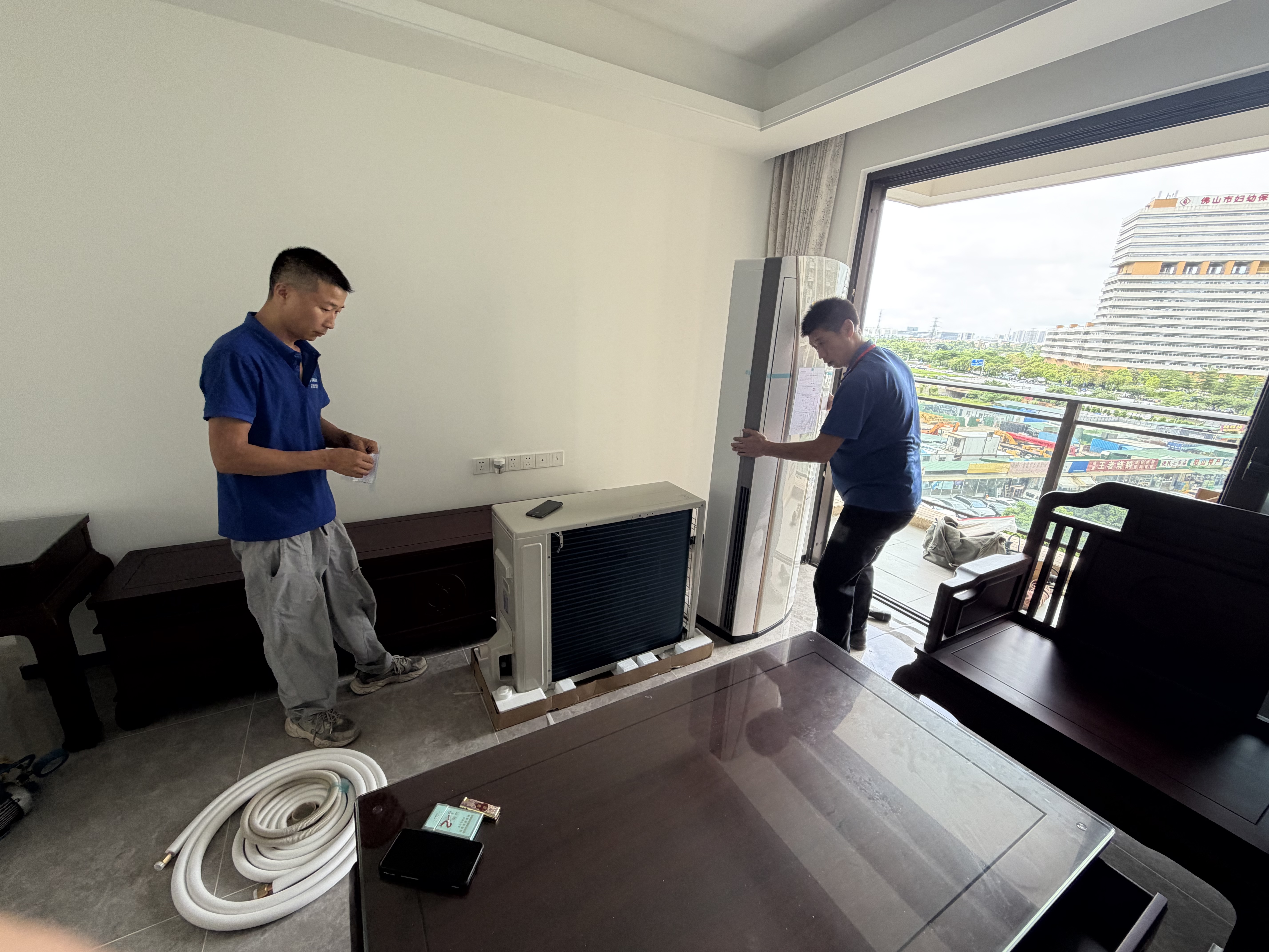 大金（DAIKIN）空调G柜 3匹1级能效 智能触控环绕气流外机双排铜管变频冷暖柜机FVXG172WC-W白色 实拍图