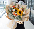 百花馆鲜花向日葵花束玫瑰花真花生日礼物送老师女生长辈同城配送当日达 风华正当时|dyi22 实拍图