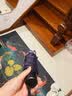 天堂伞 全自动雨伞三折 10骨加固一键开收易甩干简约商务自动雨伞 紫兰 实拍图