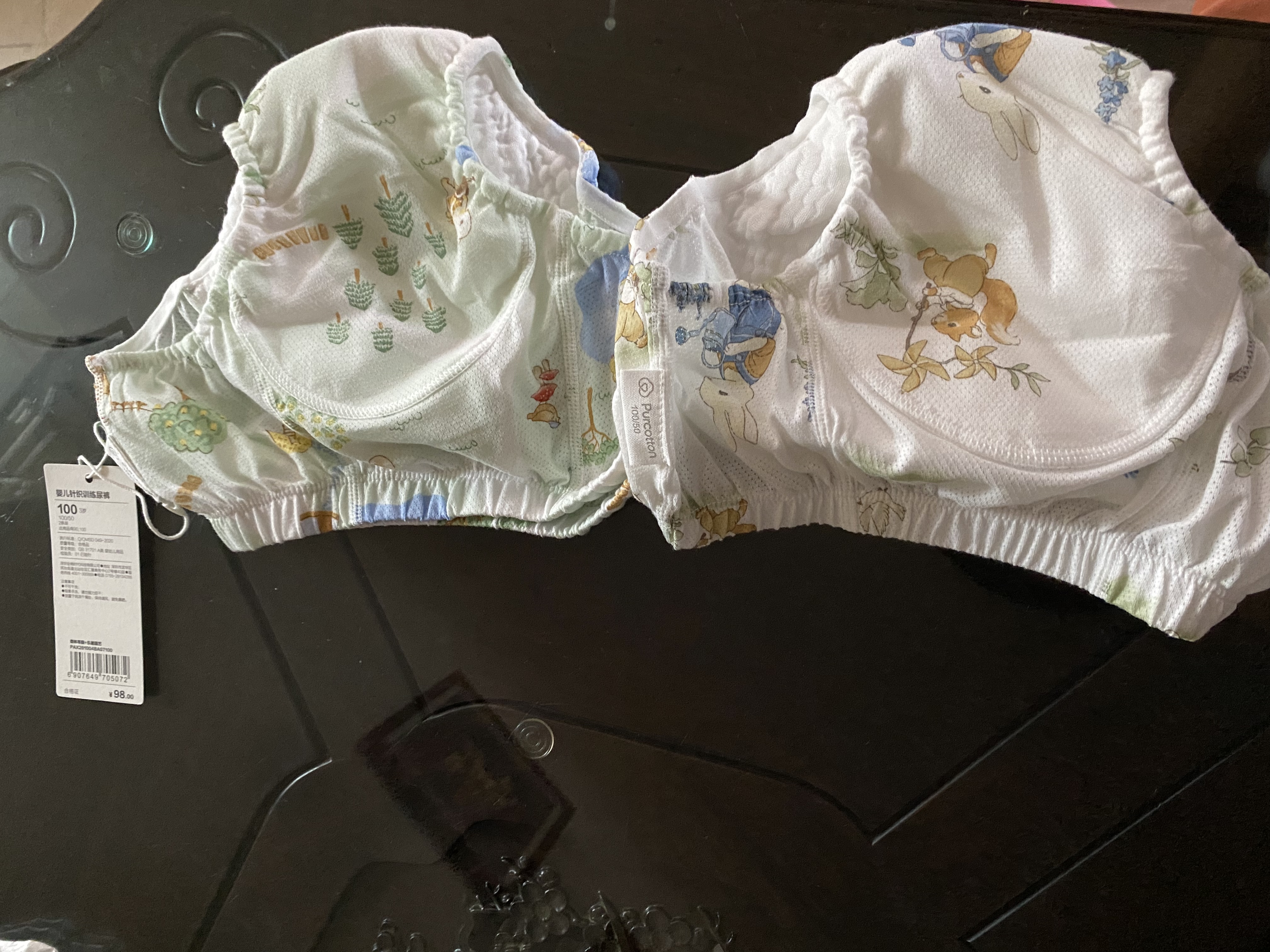 全棉时代婴儿训练裤2条【0柔软剂】宝宝如厕隔尿裤可洗尿裤科学戒掉纸尿裤 实拍图
