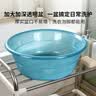 福爱家脸盆39cm大号透明洗脸盆洗衣洗菜盆加厚塑料洗脚泡脚盆1只装 实拍图