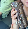 星巴克（Starbucks）棕金鎏光系列双饮口不锈钢桌面杯470ml咖啡杯水杯男女节日礼物 实拍图