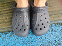卡骆驰（CROCS）贝雅洞洞鞋男鞋女鞋轻便耐磨一脚蹬拖鞋休闲鞋百搭花园鞋|10126 黑色-001(含智必星) 41 /42(260mm) 实拍图