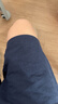 优衣库麻混纺舒适短裤女装26春夏新款485251 69 藏青色 M 实拍图