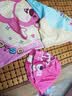 迪士尼儿童泳衣女童连体平角小孩3-6岁专业训练游泳套装D35405草莓熊100 实拍图