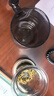 玻璃泡茶杯山峦杯办公水杯防烫隔热茶水分离飘逸杯礼物 烟灰色-530ml 实拍图