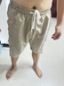 Wassup Sohot短裤男夏季冰丝凉感工装裤男潮流休闲五分裤 卡其色 2XL 实拍图