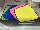 美家日记抹布 四色方巾30*30cm*4条擦车擦玻璃毛巾 厨房清洁双面加绒方巾 实拍图