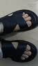 意尔康凉鞋男【送爸爸】真皮软底透气户外休闲沙滩鞋男士凉鞋 黑色39 实拍图