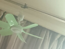家用大风力小型吊扇学生宿舍床上吊挂小风扇吊式蚊帐音静电风扇 绿色六叶吊扇(强风款)+3米开关线 实拍图