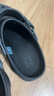 卡骆驰（CROCS）经典特林洞洞鞋男女同款拖鞋耐磨休闲鞋|206340 黑色-001 43 (270mm) 实拍图