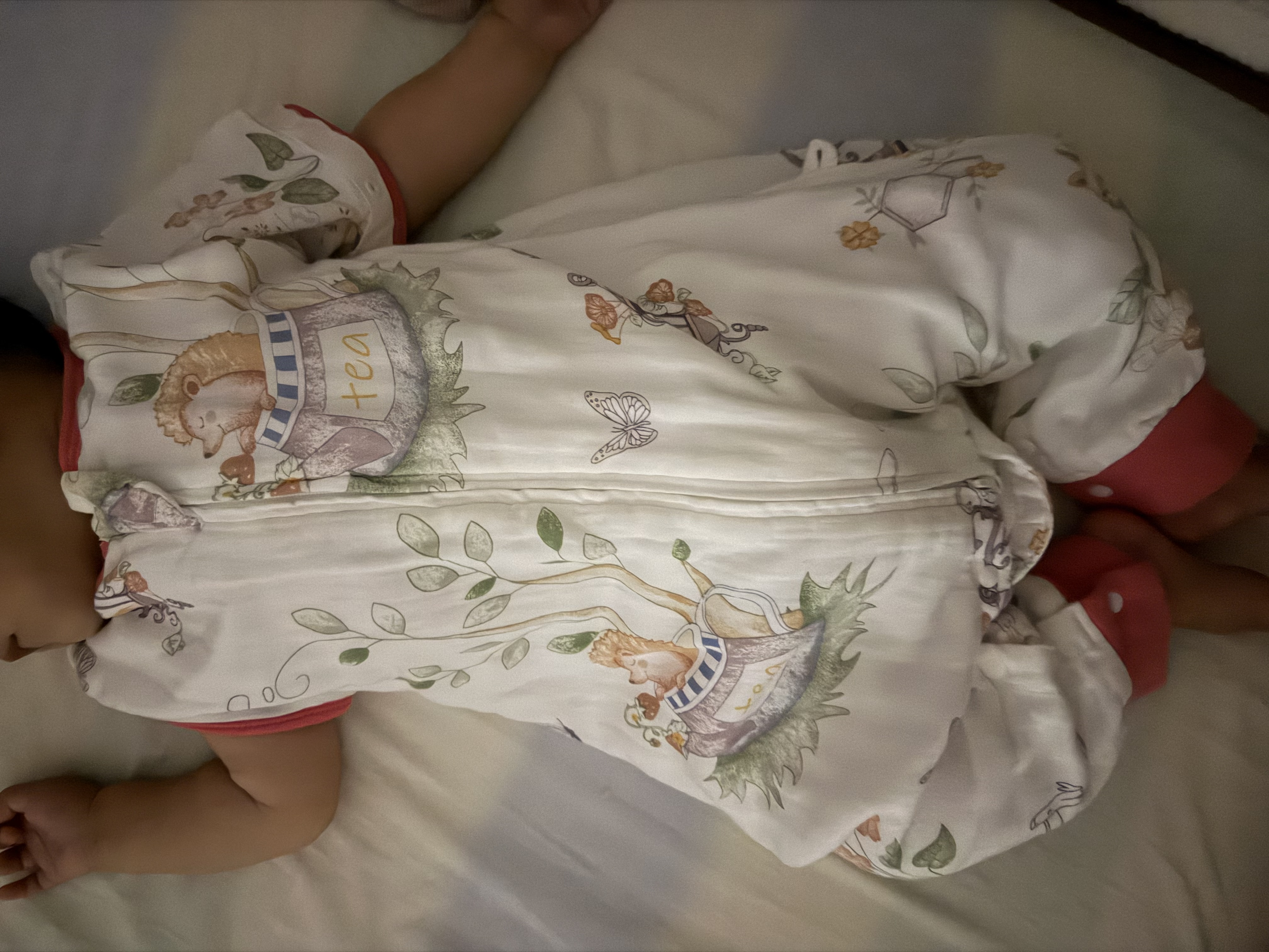 贝肽斯婴儿睡袋夏季竹棉纱布宝宝睡衣分腿儿童防踢被睡袋前4后2乔兔 S 实拍图
