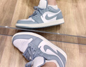 Jordan男女休闲鞋AJ1小迪奥 轻奢感运动鞋板鞋DC0774-105白灰37.5 实拍图