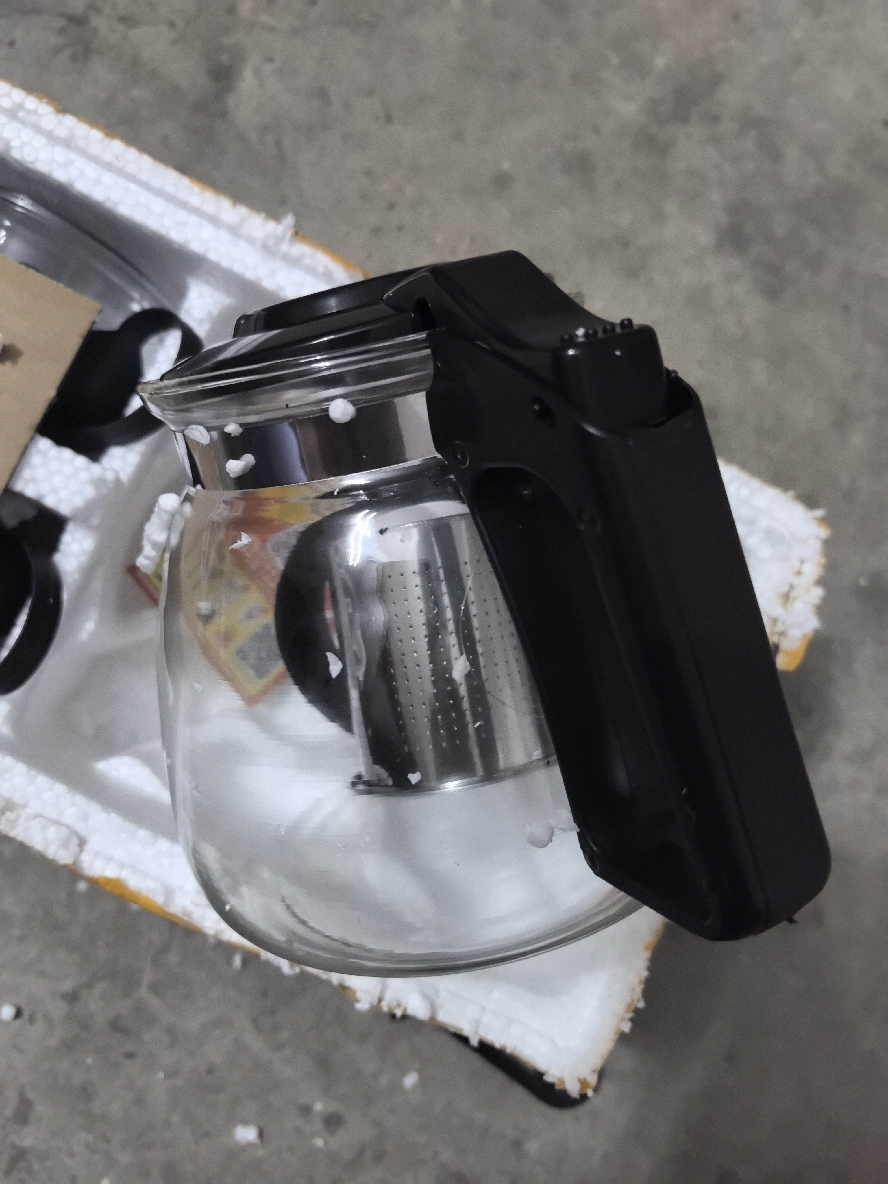 一壶四杯茶壶套装 大容量玻璃茶杯带滤网耐高温水壶茶具无底座 1000ML一壶+四杯套装【无茶盘】 实拍图