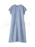 MUJI 女式 汉麻 棉 短袖连衣裙 女装裙子长裙 26年夏季 BC2Q4C6S 深灰色 M (160/84A) 实拍图