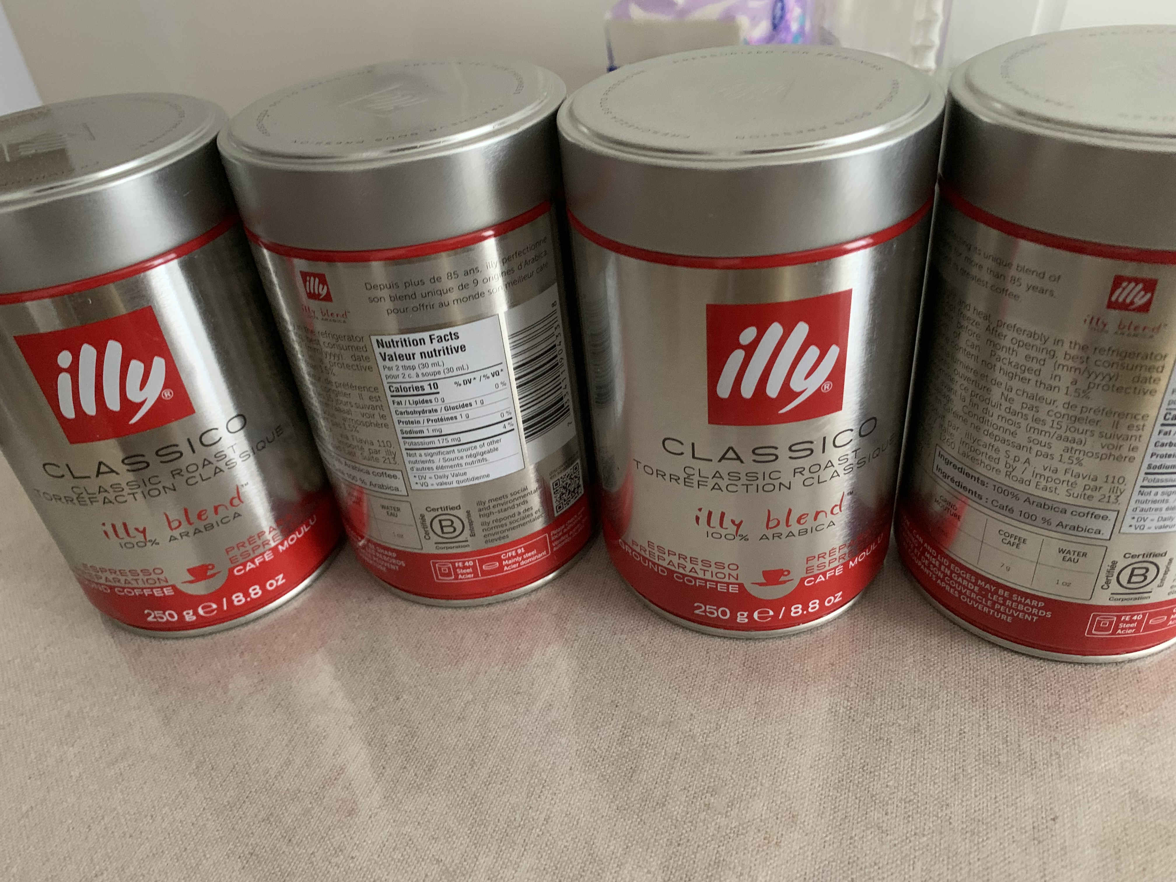 意利（illy）意大利原装进口意式黑咖啡 中烘咖啡粉250g*4罐 实拍图
