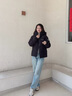 波司登（BOSIDENG）26早秋新款羽绒服男女同款短款连帽百搭加厚时尚外套B260246390DS 黑色8056 XS 155/80A 体重约100斤以内 实拍图