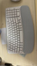 罗技（Logitech）Wave Combo 无线人体工学键鼠套装 垂直鼠标 无线蓝牙鼠标 办公键盘 无线键盘 蓝牙键盘 白色 实拍图