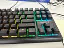 CHERRY樱桃MX1.1黑曜极光 机械键盘87键 游戏键盘 有线键盘 悬浮式无钢结构 RGB灯效 黑色红轴 实拍图