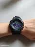 卡西欧（CASIO）G-SHOCK 海洋之心潮流炫色运动双显男表 霓彩武士 GA-100BL-1ADR 实拍图
