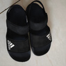 阿迪达斯（adidas）童鞋露脚趾儿童凉鞋夏季款男童女童魔术贴软底小大童沙滩鞋GW0344 GW0344 黑 33 码/1uk/脚长20cm 实拍图