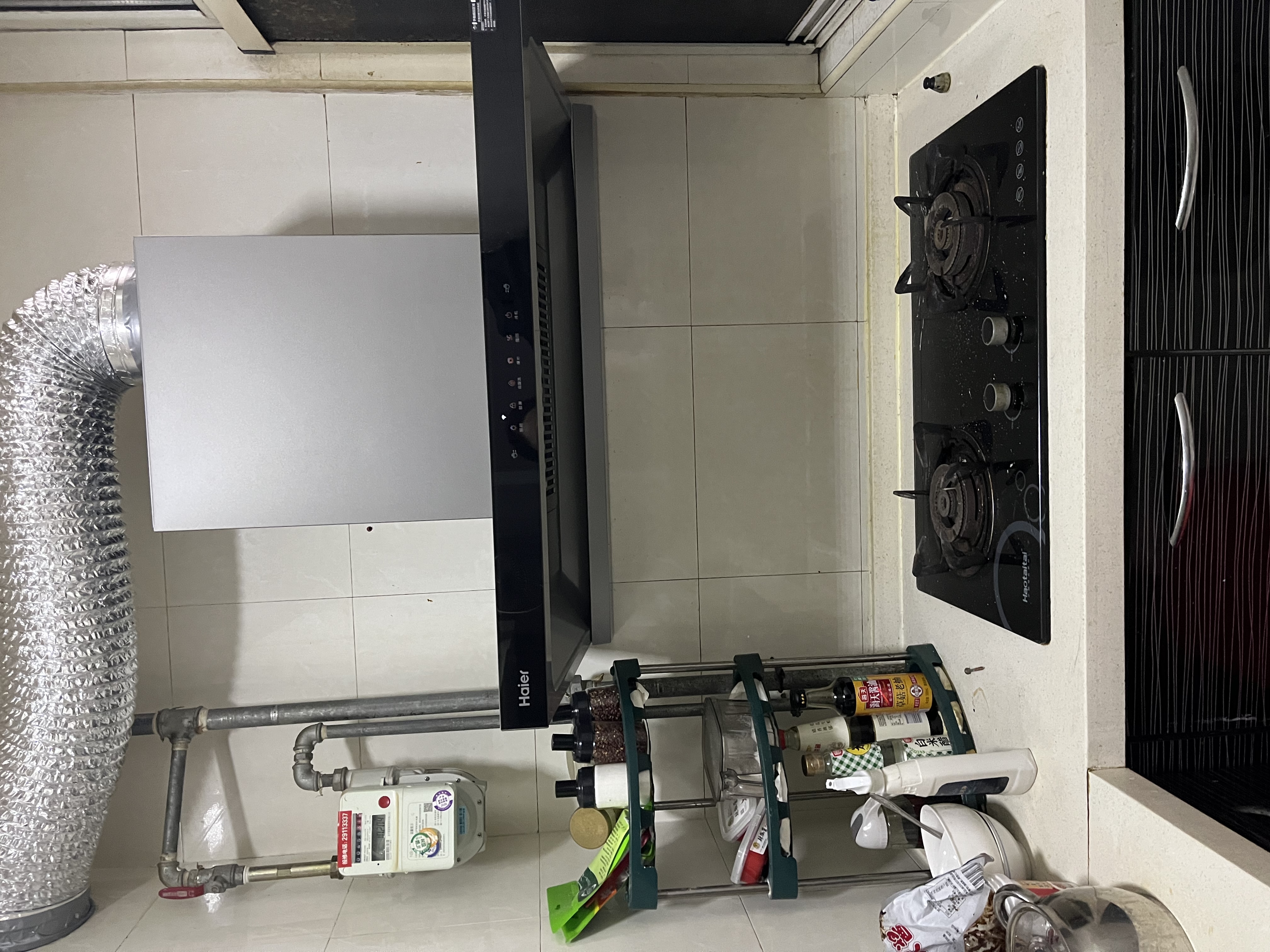 海尔（Haier）新欧式抽吸排油烟机 顶吸下潜近吸 以旧换新家用大吸力26风量自清洁免费上门安装 烟灶联动T11Pro 实拍图