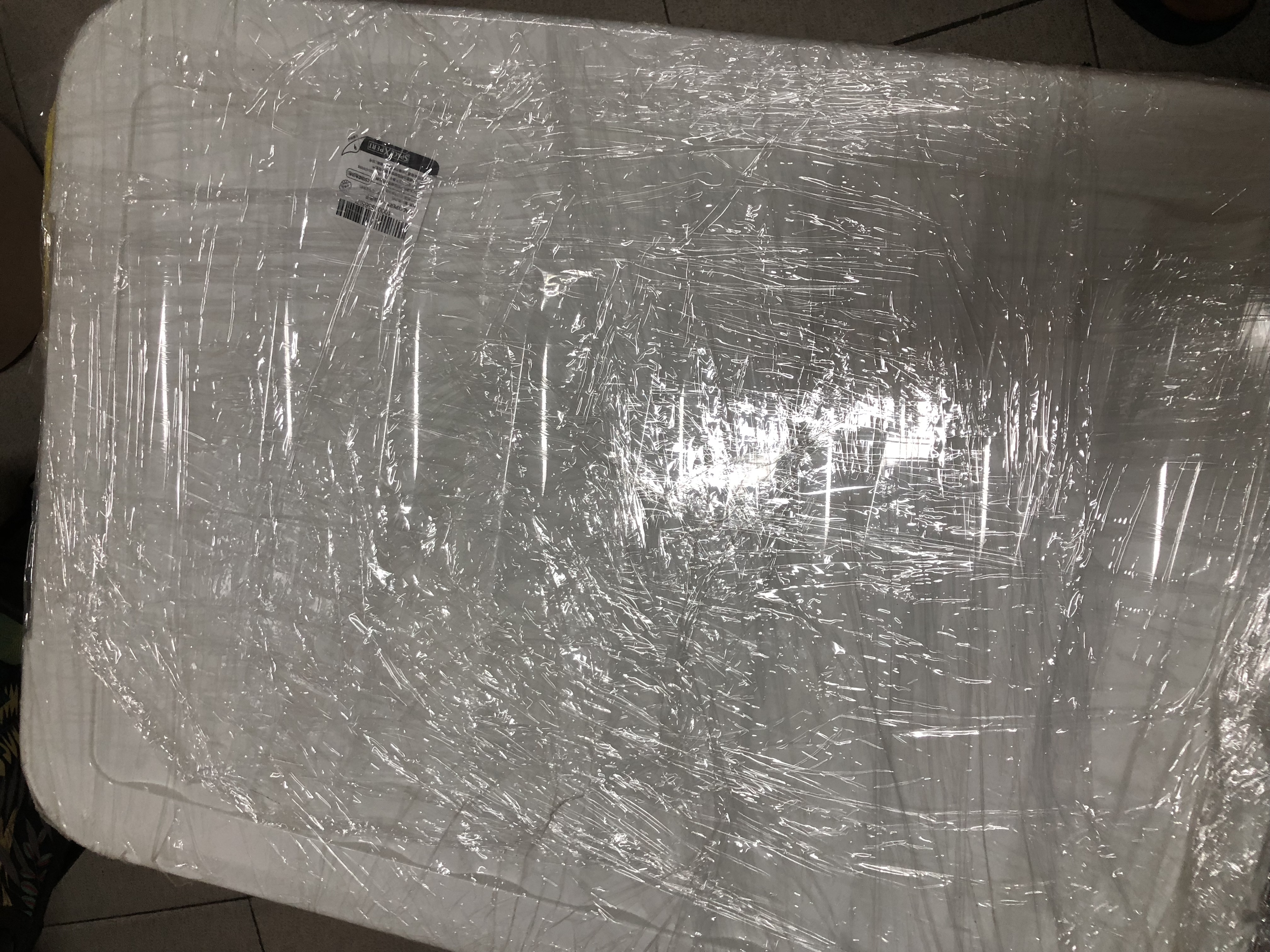 SPACEXPERT 衣物收纳箱特大号塑料整理箱车载储物箱80L黄色 1个装 带轮 实拍图