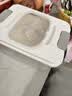 京东物流 家用翻盖装米桶五谷杂粮密封桶防虫防潮食品级密封桶 透明白 12斤 实拍图