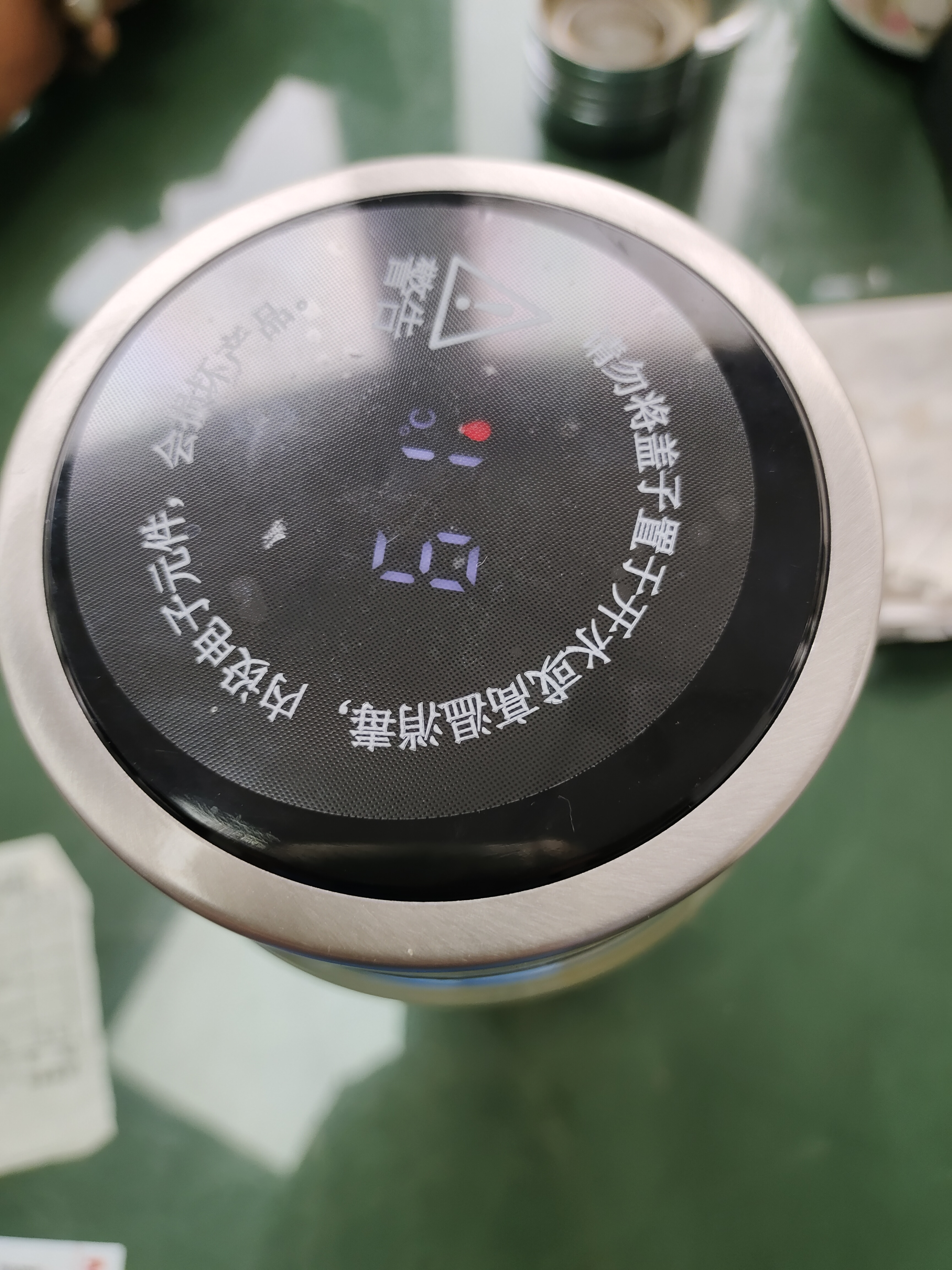 橡暮 显温大容量双层玻璃杯耐热防爆泡茶水杯子男女士户外茶杯车载 【显温钢本色长茶漏】 1000ml 实拍图