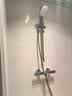 高仪（GROHE）进口恒温淋浴花洒套装 110方形手持 家用三式出水带滑杆 恒温有下水|白色手持 实拍图