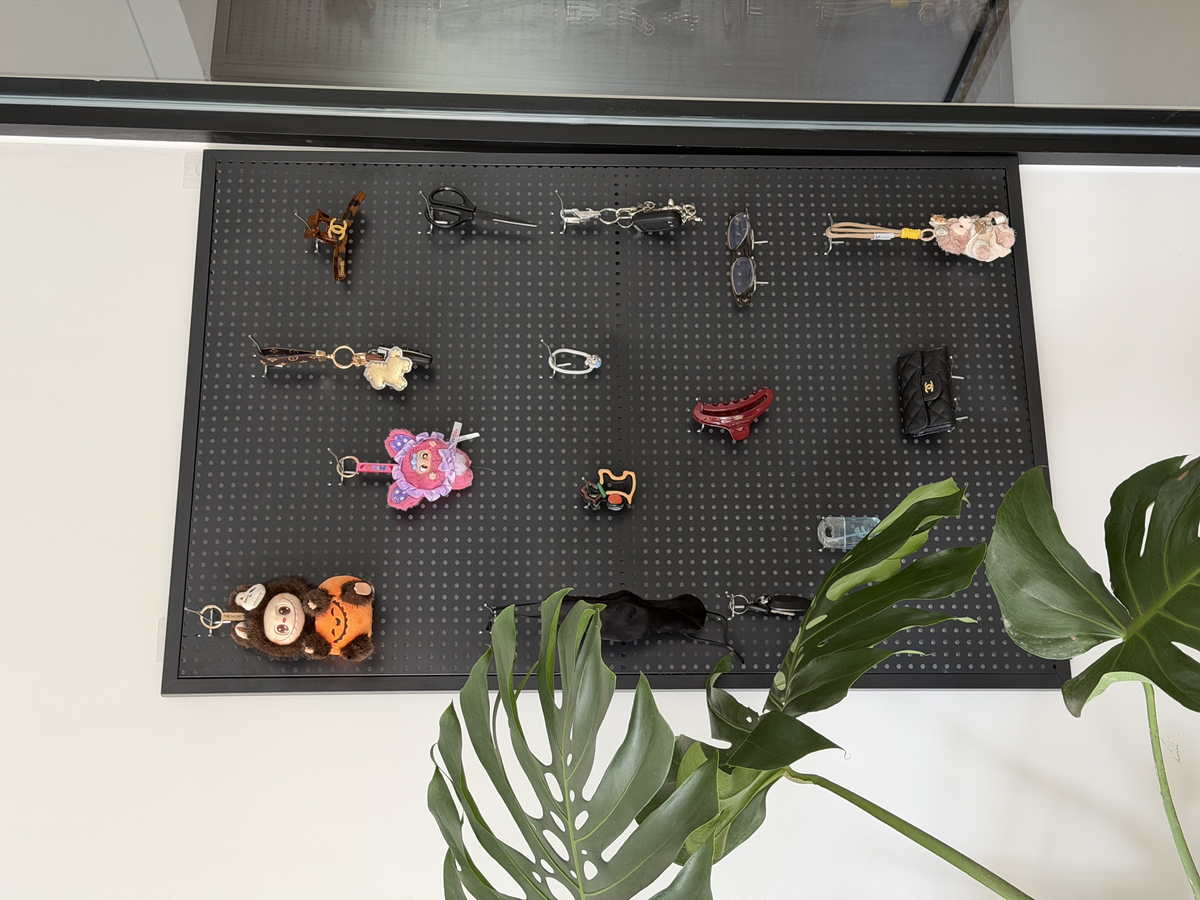 小匠材洞洞板墙上置物架免打孔宿舍客厅墙面五金工具展示收纳架80*120黑 实拍图