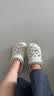 卡骆驰（CROCS）白鹿同款经典云朵洞洞鞋时尚百搭女鞋花园鞋|206750 月光灰-1NK(含智必星) 36 /37(230mm) 实拍图