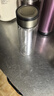 双层隔热玻璃杯耐高温水杯玻璃杯子双层高硼硅玻璃杯旅行装备 钢本色450ml 实拍图