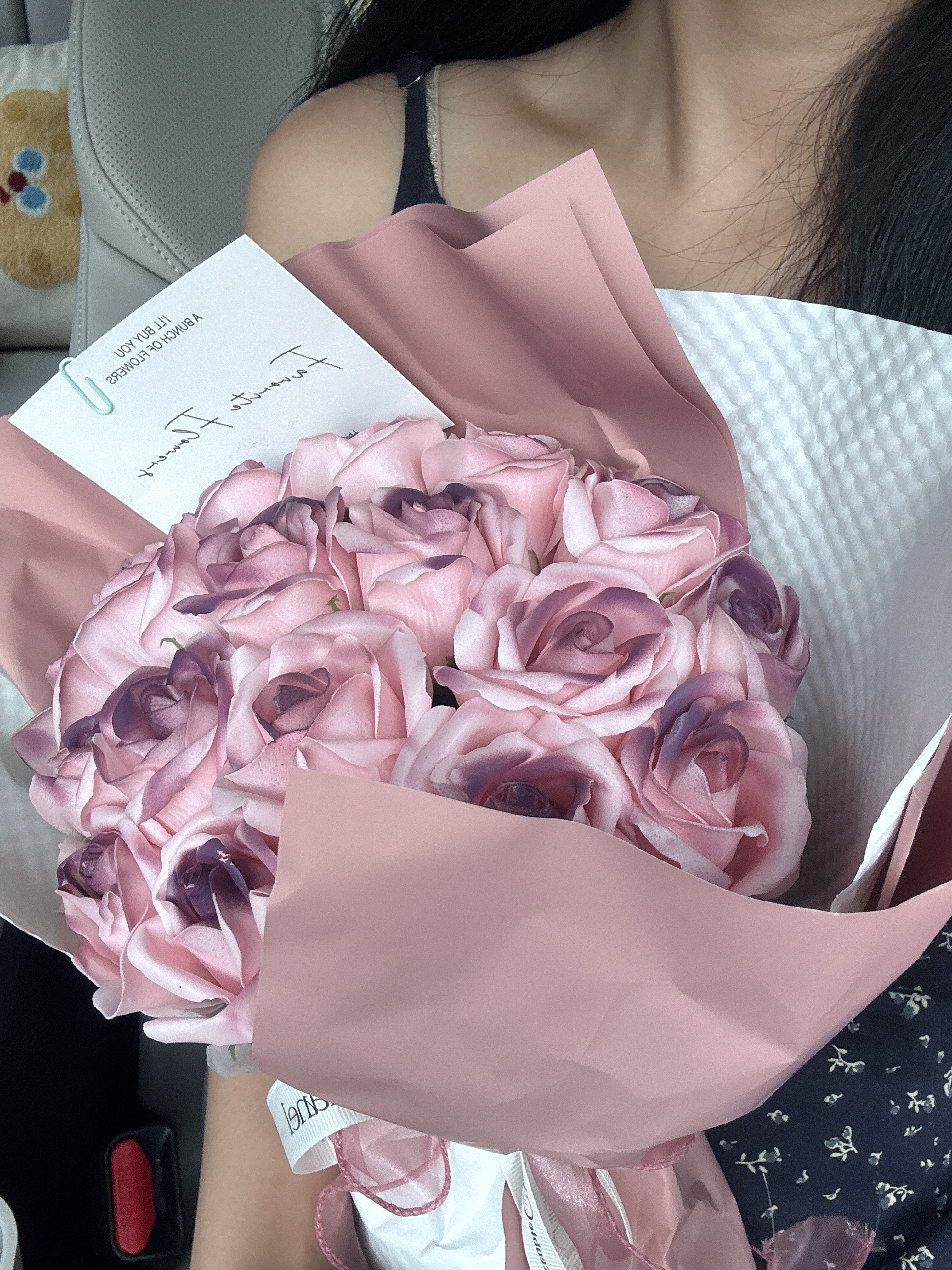 京东鲜花21朵玫瑰永花束乌梅子酱香皂花毕业礼物送女朋友闺蜜老师生日礼物 实拍图