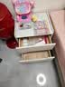 全实木床头柜轻奢岩板储物柜卧室简约现代床边柜皮质小户型收纳柜 米白色（全实木框架+岩板） 45*40*50cm 实拍图