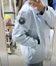 骆驼（CAMEL）【王俊凯同款】凯甲ICON冲锋衣女三合一羽绒服登山服 远山蓝，男款女生拍小1尺码，A35CAFO193 抓绒内胆 XL 实拍图