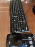 罗技（Logitech）MK120 键鼠套装 有线键鼠套装 办公键鼠套装 电脑键盘 USB即插即用 全尺寸 黑色 实拍图