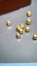 温亭A款足金999金珠黄金小金珠金豆古法金珠DIY配件散珠转运珠3mm金珠 3mm金珠 多颗约0.5g 实拍图