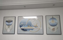 诗六艺家饰客厅装饰画现代简约大气晶瓷墙壁壁画轻奢高级感沙发背景墙挂画 幸福圆满（铝合金外框） 左右50*70中间100*70cm 镶钻画 实拍图