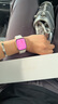 Apple/苹果 Watch S11 智能手表GPS+蜂窝款42毫米玫瑰金色铝金属表壳淡桃粉色运动型表带S/M MF984CH/B 实拍图