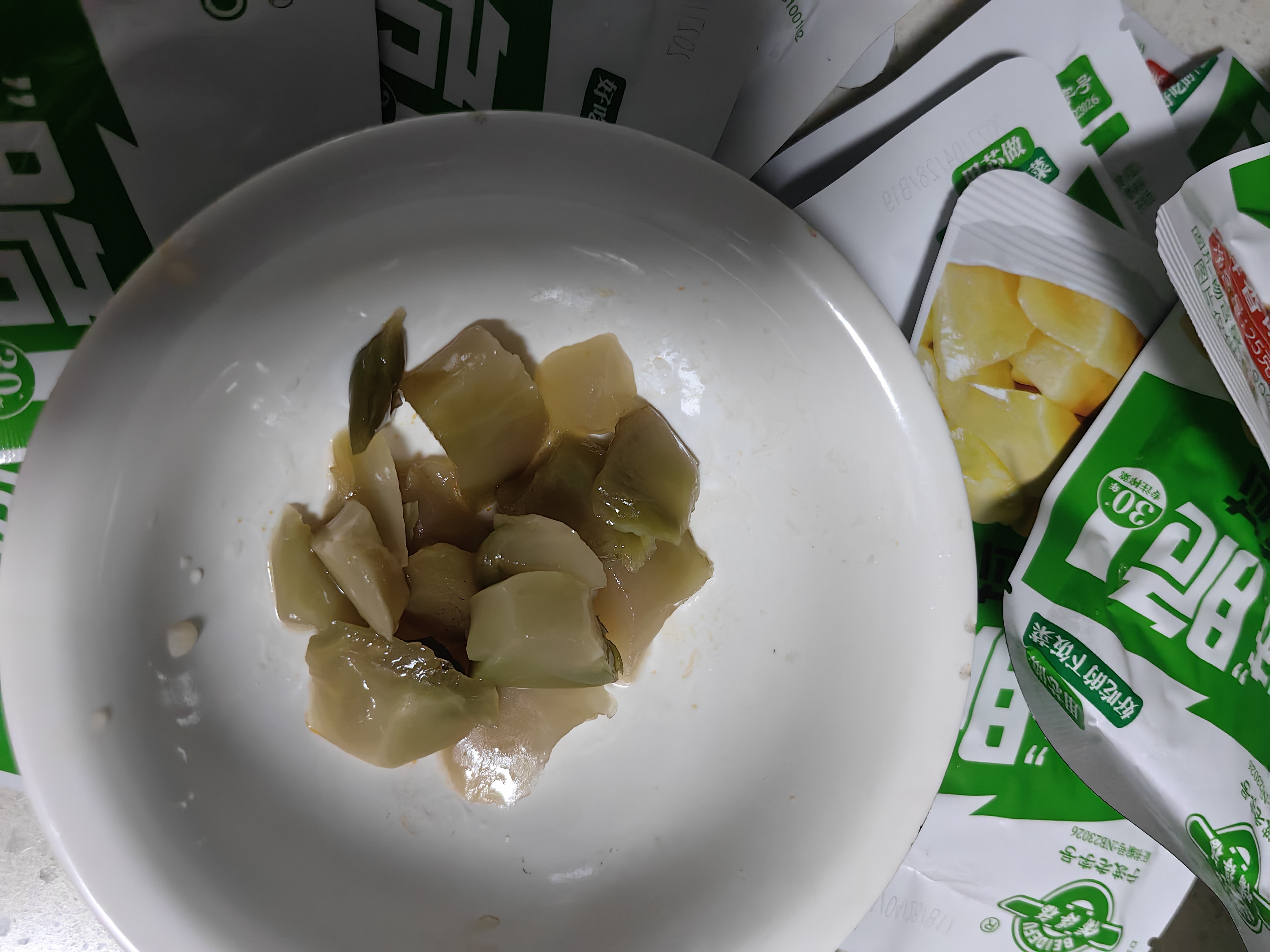 备得福减盐轻盐榨菜芯0添加学生开味下饭下酒菜早餐酱腌菜25g*18包 实拍图
