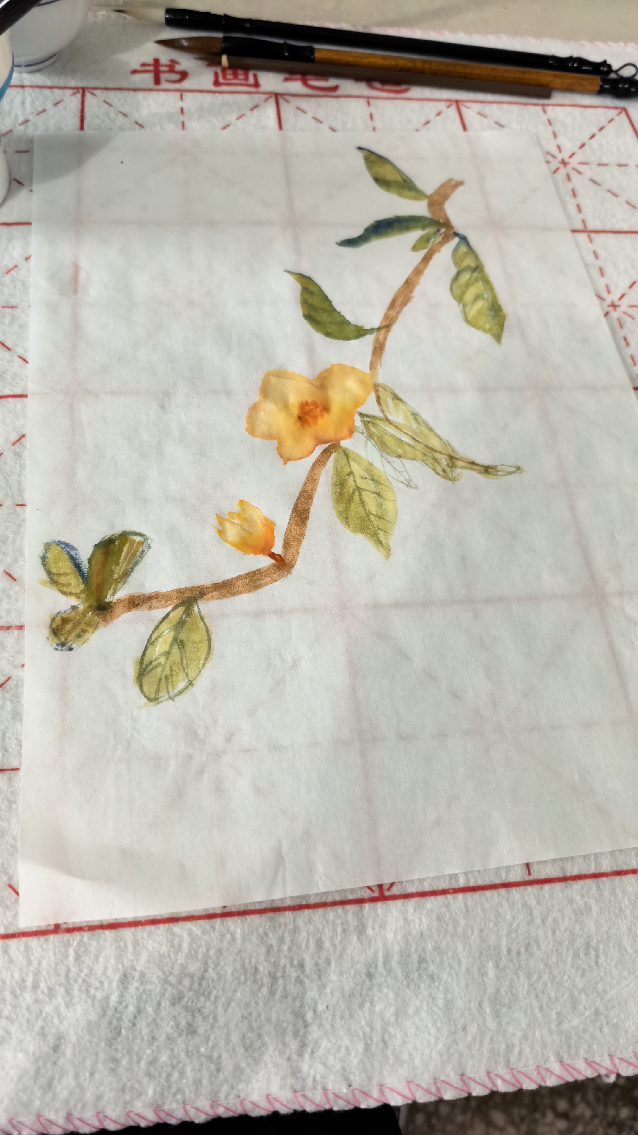 鲁本斯固体国画颜料初学者套装小学生中国画颜料12色24色水墨画工具国画用品全套初中美术课材料颜料套装 24色国画颜料进阶18件套【工具箱】 实拍图