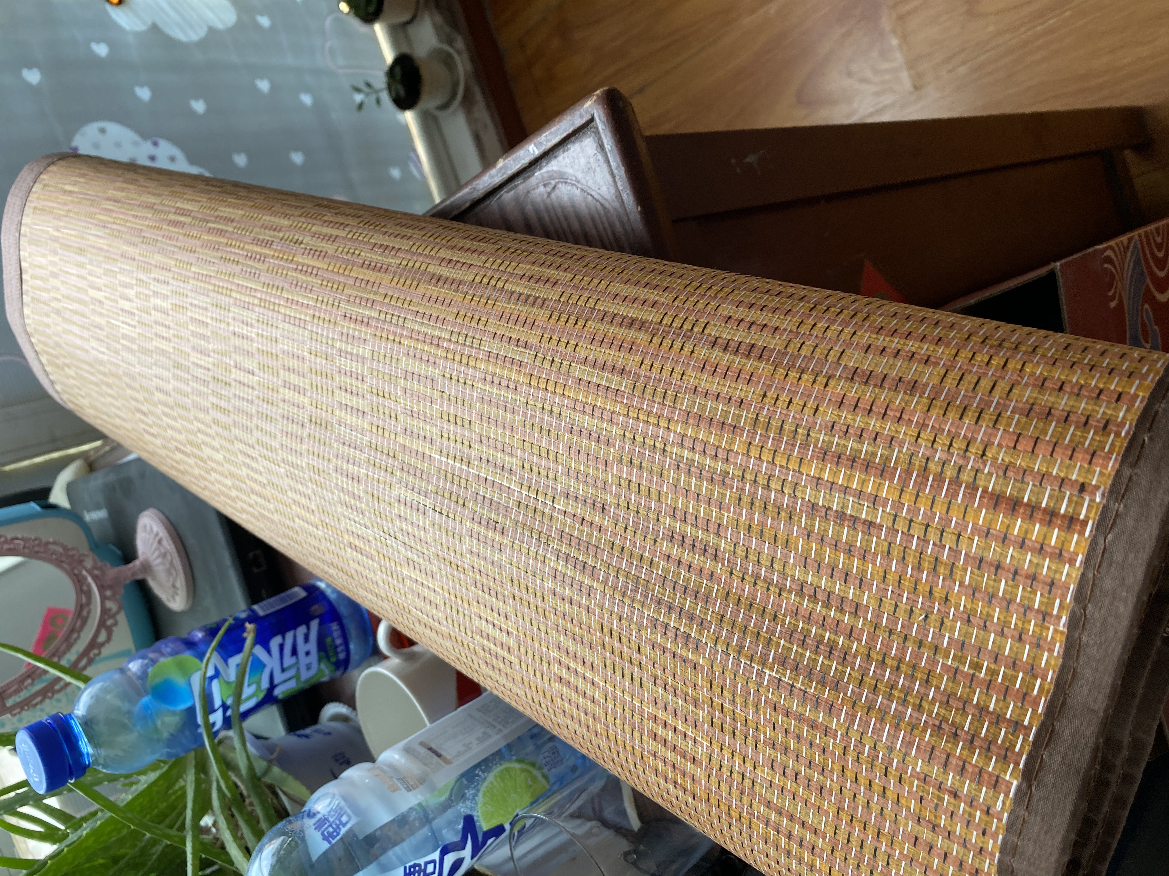 艾薇碳化头层竹青 凉席竹席 双人单席 简约水磨 1.5x2米【 双面可用】 实拍图