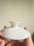 金镶玉功夫茶具茶壶 盖碗羊脂玉白瓷大号家用泡茶碗 甜白盖碗 实拍图